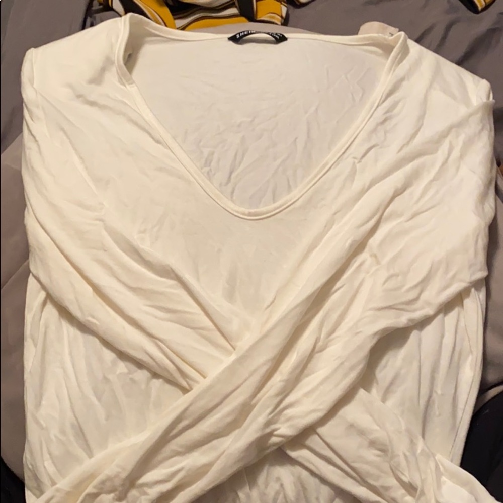 White long sleeve body suit